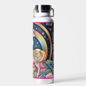 Bouteille D'eau "Élégance joueuse céleste" (Arrière)
