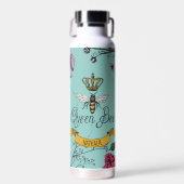 Bouteille D'eau Elégant Abeille Turquoise Florale (Avant)