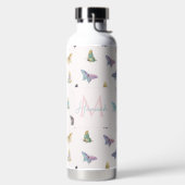 Bouteille D'eau Elégant Aquarelle Papillons Belle Conception (Droite)