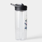 Bouteille D'eau Elégant Bleuvres De Pavot Fleurs De Faisée Nom (Droite)