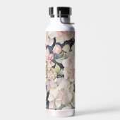 Bouteille D'eau Elégant boho rose aquarelle hydrangée florale (Gauche)