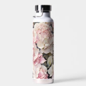 Bouteille D'eau Elégant boho rose aquarelle hydrangée florale (Plage)
