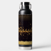 Bouteille D'eau Elégant cerf d'or sur (Avant)