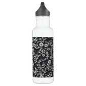 Bouteille D'eau Elegant Chalkboard Floral Pattern (Droite)