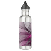 Bouteille D'eau Elégant Chaos Moderne Abstrait rose Fractal Art (Gauche)
