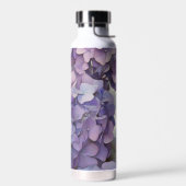 Bouteille D'eau élégant doux clair violet floral (Gauche)