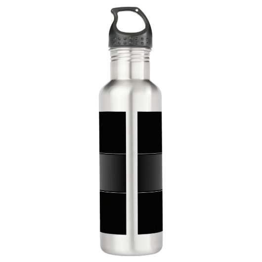 Bouteille D'eau Élégant écriture de script de monogramme modifiabl (Dos)