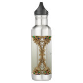 Bouteille D'eau Elegant Gold Ornate Water Bottle (Gauche)