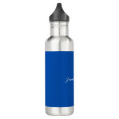 Bouteille D'eau Élégant Moderne Calligraphie Nom Professionnel Ble (Gauche)