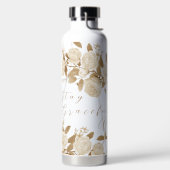 Bouteille D'eau Élégant Neutre Chic Rose Blanc (Droite)