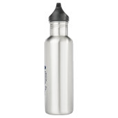 Bouteille D'eau Élégant nom de script Monogram Tennis Club (Droite)