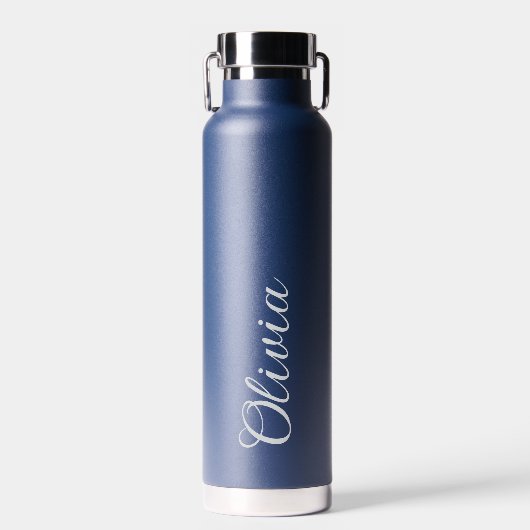 Bouteille D'eau Elegant Personalized Name Script Water Bottle (Avant)