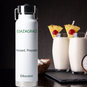 Bouteille D'eau Élégant Personnalisé Mignon Classique Enseignant C