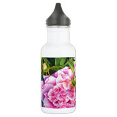 Bouteille D'eau Elégant rose blanc classique aquarelle floral (Gauche)