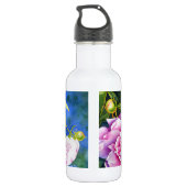 Bouteille D'eau Elégant rose blanc classique aquarelle floral (Dos)