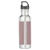 Bouteille D'eau Élégant Rose Monogram Gold Modèle personnalisé (Dos)