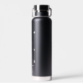 Bouteille D'eau Élégant Script Personnalisé Cœur Demoiselle d'Honn (Arrière)