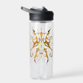Bouteille D'eau Élégant tatouage tribal - or (Droite)