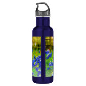 Bouteille D'eau Élégant Texas Bluebonnets Blue Floral Moderne (Dos)