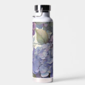 Bouteille D'eau Elégante aquarelle bleu violet poussiéreuse (Plage)