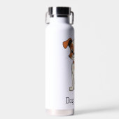 Bouteille d'eau élégante de Dog Mama (Avant)