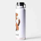 Bouteille d'eau élégante de Dog Mama (Arrière)