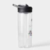 Bouteille D'eau Elégante décoration florale motif (Droite)