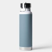 Bouteille D'eau Élégante Dusty Bleu blanc Script femmes (Évier)