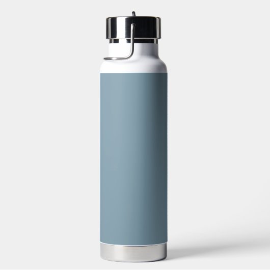 Bouteille D'eau Élégante Dusty Bleu blanc Script femmes (Évier)