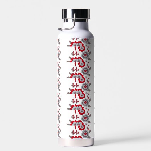 Bouteille D'eau Élégante Fleur ModerneChic (Plage)