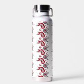 Bouteille D'eau Élégante Fleur ModerneChic (Arrière)