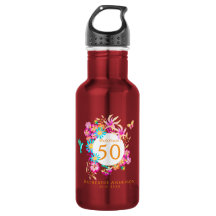 Élégante Fleurissant 50e Anniversaire