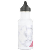 Bouteille D'eau Elégante parties scintillant en or rose en marbre  (Gauche)
