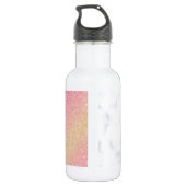 Bouteille D'eau Elégante parties scintillant en or rose en marbre  (Dos)