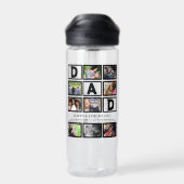 Bouteille D'eau Élégante Personnalisation Bonne Fête des pères 9 P (Arrière)