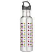 Bouteille D'eau Élégantes pierres multicolores (Dos)