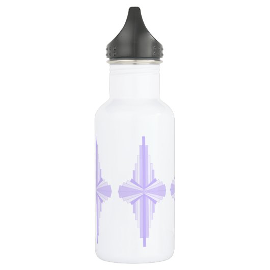 Bouteille D'eau Elément Art déco en lilas & violet (Gauche)