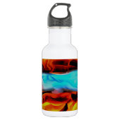 Bouteille D'eau Eléments Chauds Et Froids Acrylique Verser Abstrai (Devant)