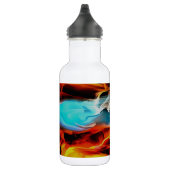 Bouteille D'eau Eléments Chauds Et Froids Acrylique Verser Abstrai (Droite)