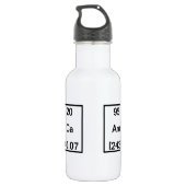 Bouteille D'eau Éléments chimiques : Calcium d'iode d'erbium (Dos)