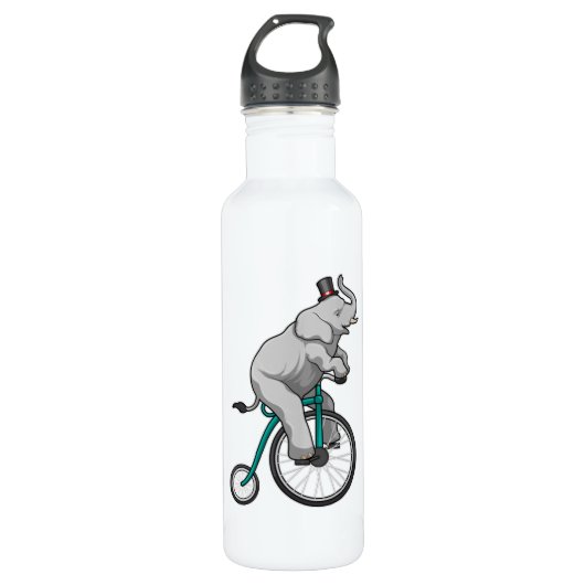 Bouteille D'eau Eléphant au cirque avec vélo (Devant)