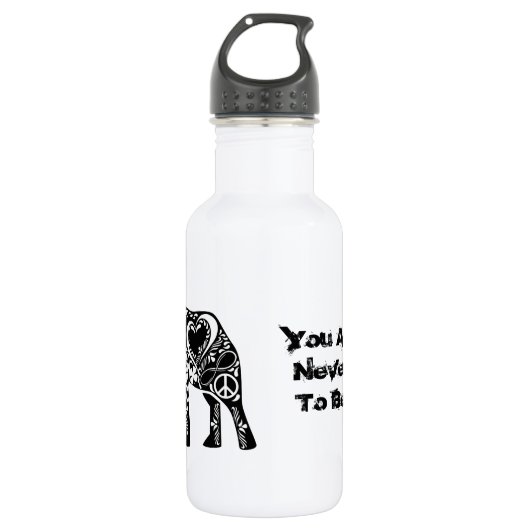 Bouteille D'eau Éléphant de paix (Devant)