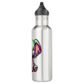 Bouteille D'eau Eléphant mignon assis illustration numérique (Droite)