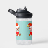 Bouteille D'eau Elfe magique mignonne avec coeur sur Bott d'eau bl (Arrière Complet)