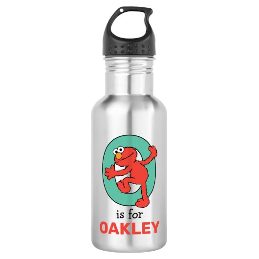Bouteille D'eau Elmo Alphabet | O TURQUOISE (Devant)