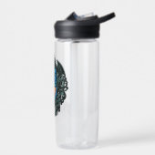 Bouteille D'eau Emblème Casque de plongée antique avec requin (Gauche)