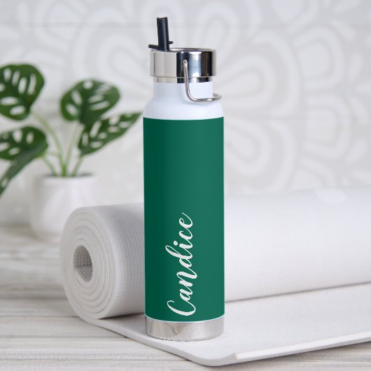 Bouteille D'eau Emerald Green Mariage personnalisé Bridesmaid (Yoga)