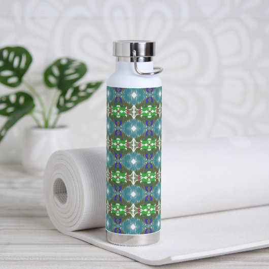 Bouteille D'eau Emerald Tide Kaleidoscope (Yoga (pivoté))