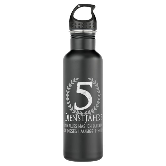 Bouteille D'eau Employés de la société 5 ans Anniversaire de la so (Devant)