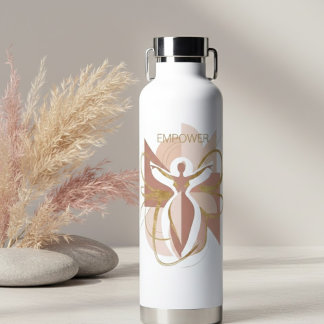Bouteille D'eau Empower Abstract Gold Female